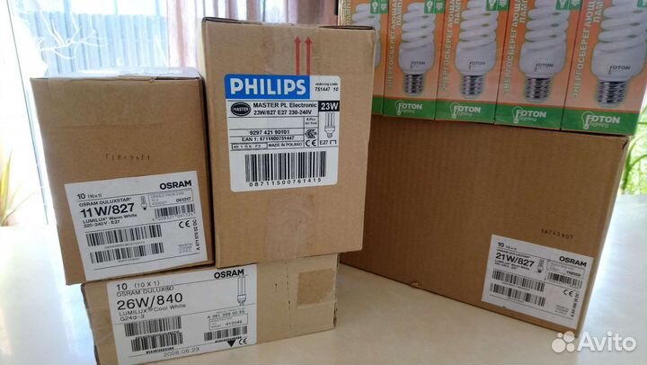 Лампы накаливания, энергосбережения, светодиодные