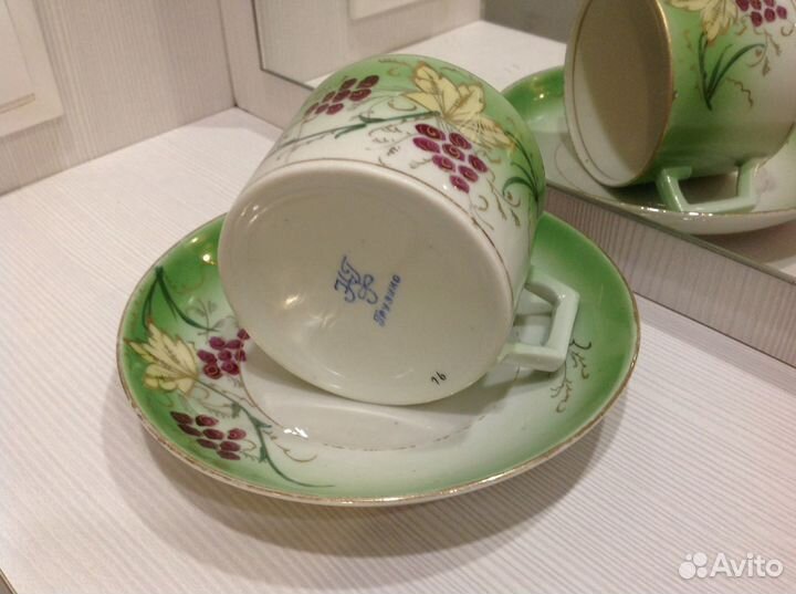 Чайная пара. нгф Грузино 1920-е годы.Ранние Советы