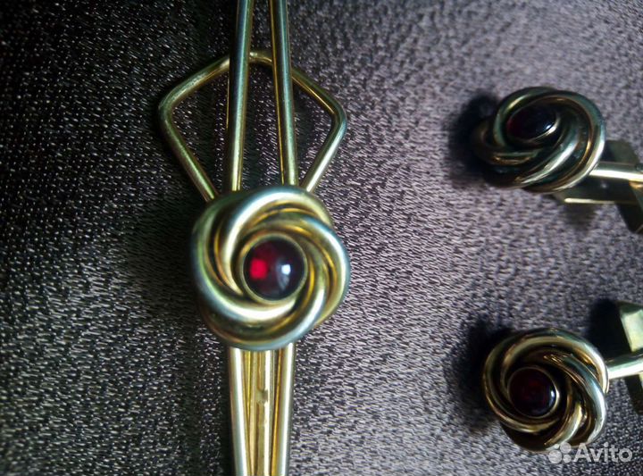 Запонки и зажим для галстука swank USA 50 годы