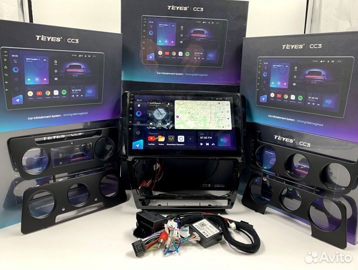 Магнитола на андройде Teyes CC3 4/64 для Skoda