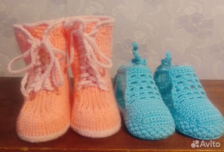 Пинетки вязаные, детская обувь, подарок, одежда