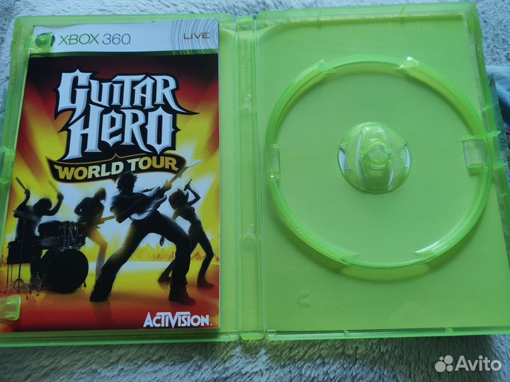 Коробка от игры Guitar Hero World Tour