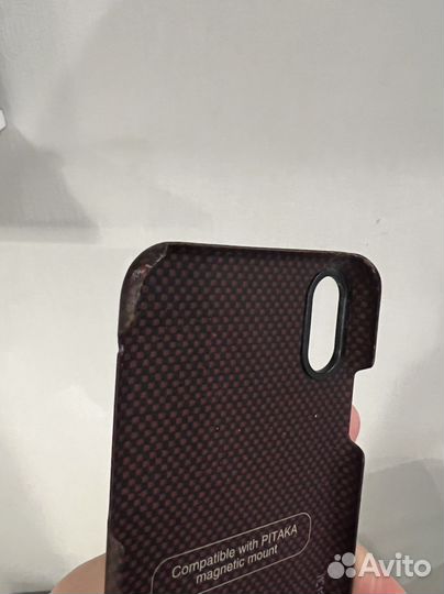Магнитный чехол pitaka iPhone х/xs