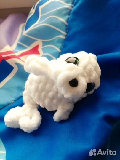 Нерпа вязаная игрушка