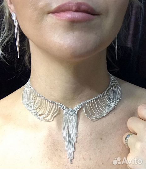 Колье, ожерелье с серьгами