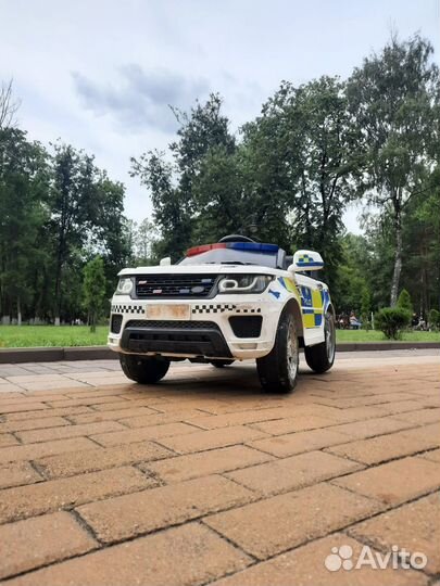 Детский электромобиль полиция с пультом управления