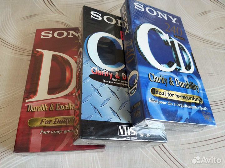 Видеокассеты vhs новые