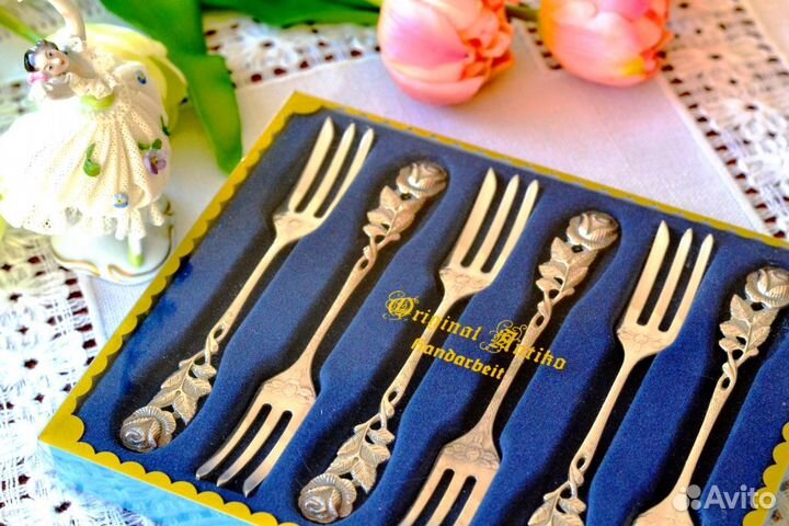 Десертные вилки. Десертные ложки.Серебрение.Antiko