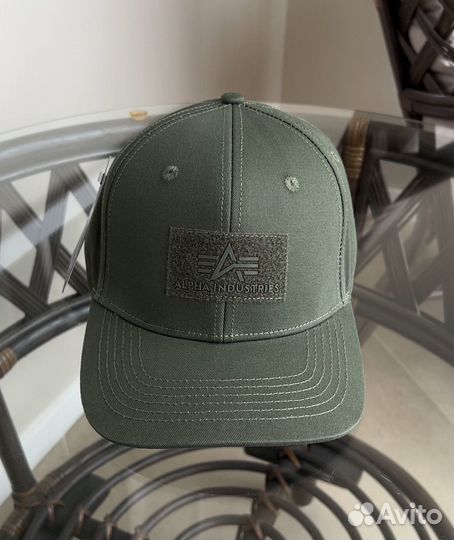 Бейсболка кепка Alpha Industries хаки