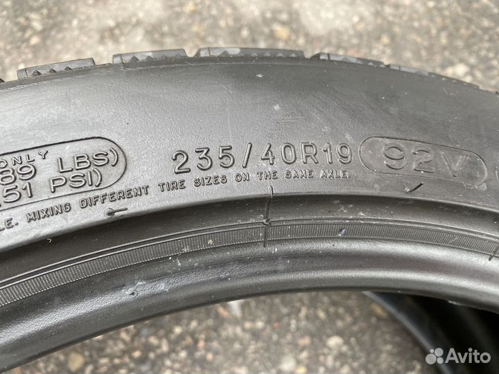 Michelin Pilot Alpin 235/40 R19 и 265/35 R19