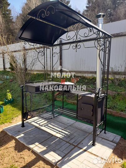 Беседка с мангалом