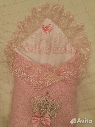 Теплый конверт на выписку