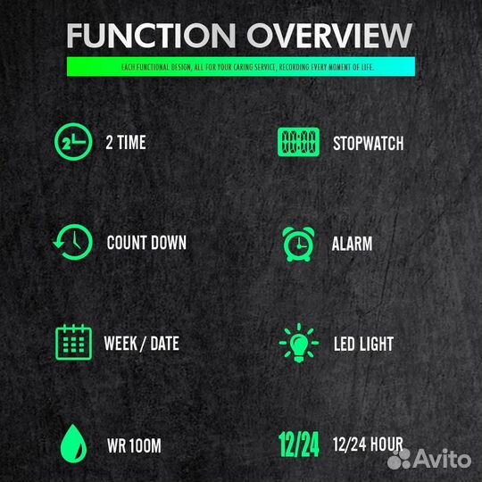Тактические часы Олива Водозащита 100м