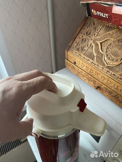 Термос с помпой,винтаж из СССР