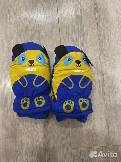 Варежки зимние детские 3 года