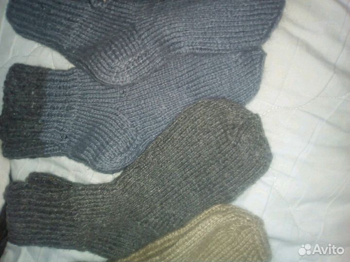 Носки новые, вязаные шерстяные