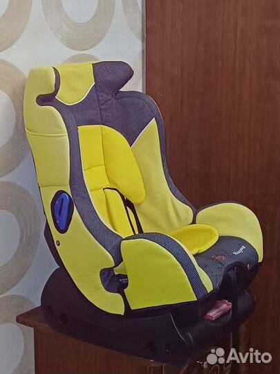 Автокресло люлька Мишутка 0-18 кгжелтый