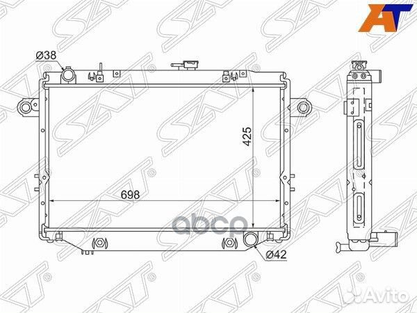 Радиатор Toyota Land Cruiser (J100) 98-07 / Land