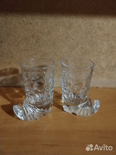 Стопки сапоги хрустальные СССР