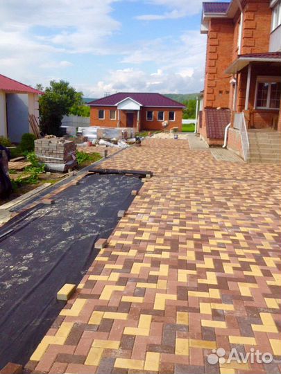 Укладка Брусчатки-Тротуарной плитки