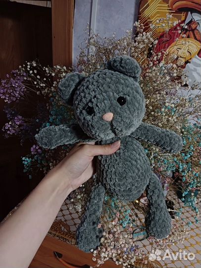 Вязанные игрушка Кот