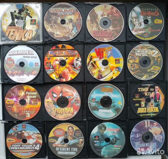 Диски PlayStation PS1, PS One, игры и сборники