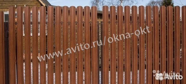 Штакетник для забора под дерево