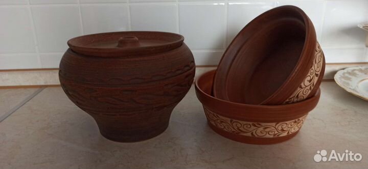 Эко посуда из Красной глины