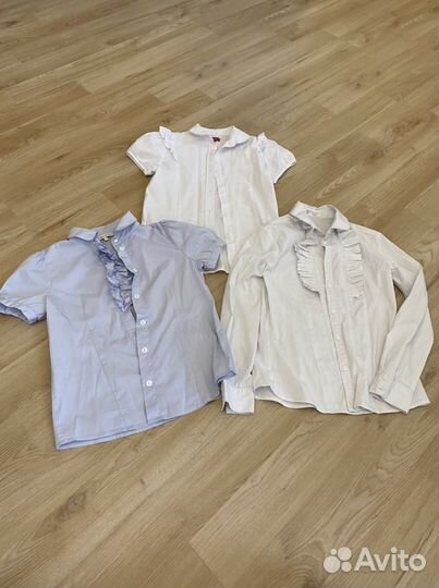 Блузки школьные 140