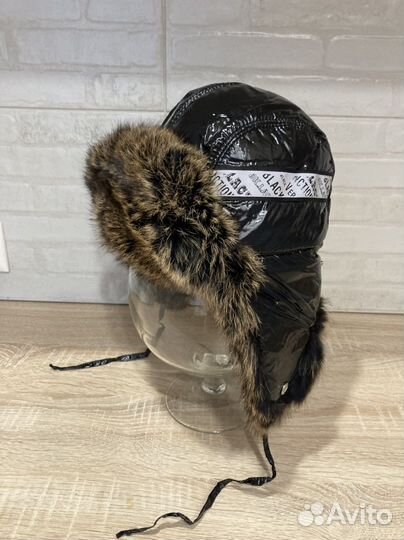 Шапка ушанка с кроликом