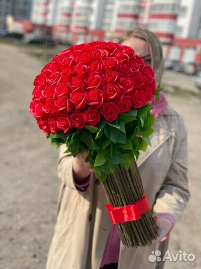 Авторский букет роз мыльные цветы на заказ 101