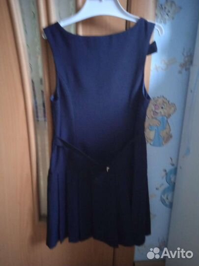 Сарафан школьный синий 1-2 класс