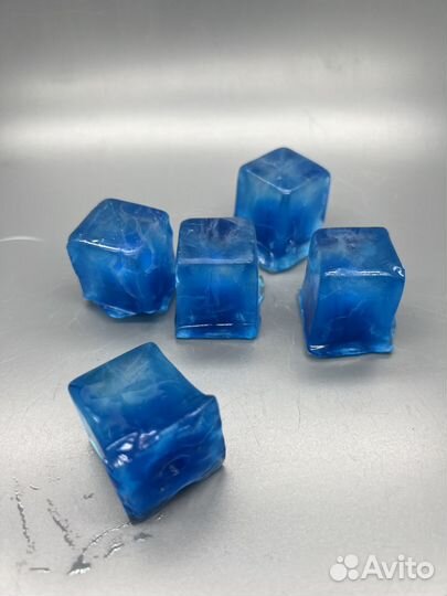 Лед пищевой Hoshizaki цветной синий кубик для кокт