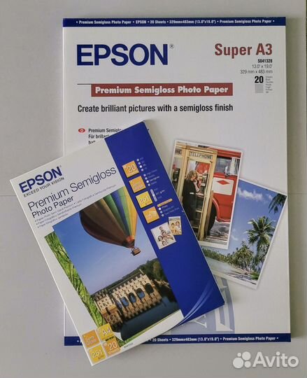 Фотобумага Epson Premium Semigloss, Япония