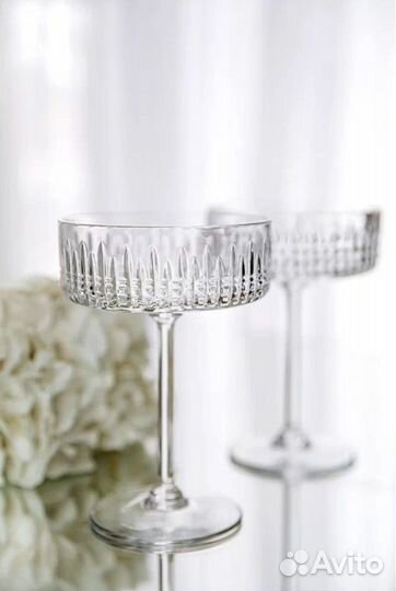 Хрустальные бокалы креманки новые, 2шт
