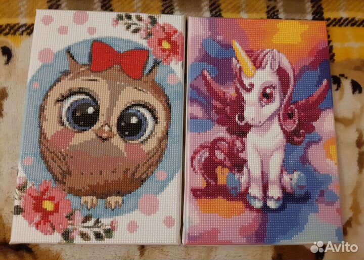 Алмазная мозаика готовая на подрамнике