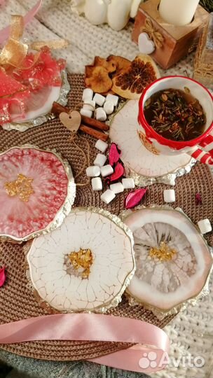 Подстаканники из эпоксидной смолы