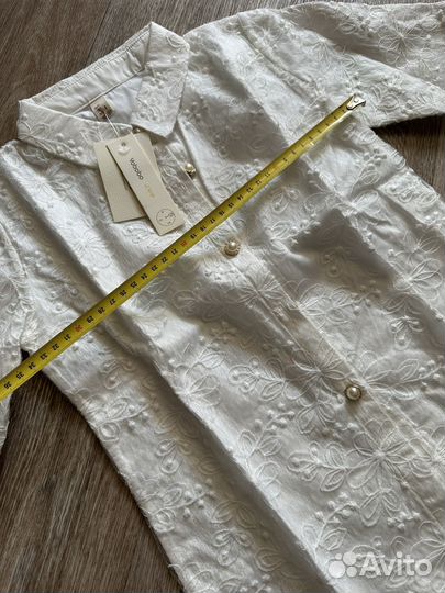 Рубашка блузка белая школьная