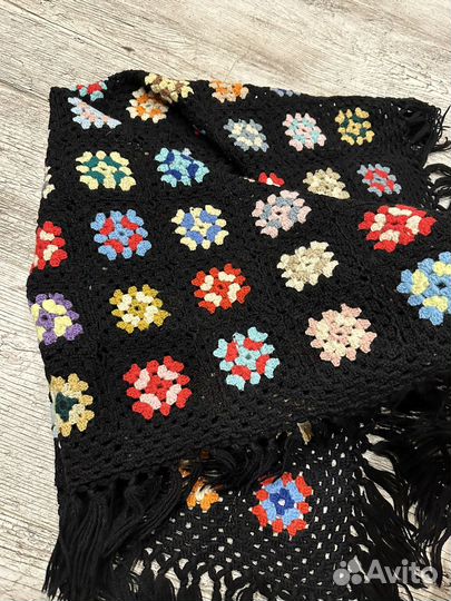 Шаль СССР натуральная шерсть