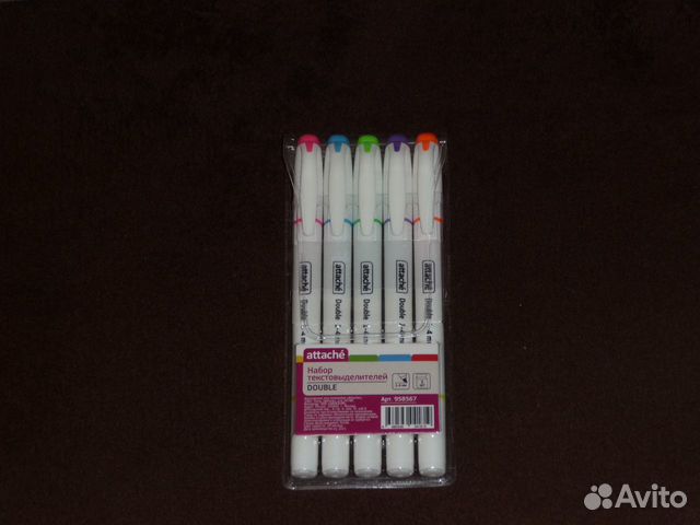 Набор двусторонних фломастеров -текстовыделителей