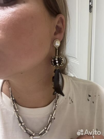 Серьги,клипсы Uterqüe длинные
