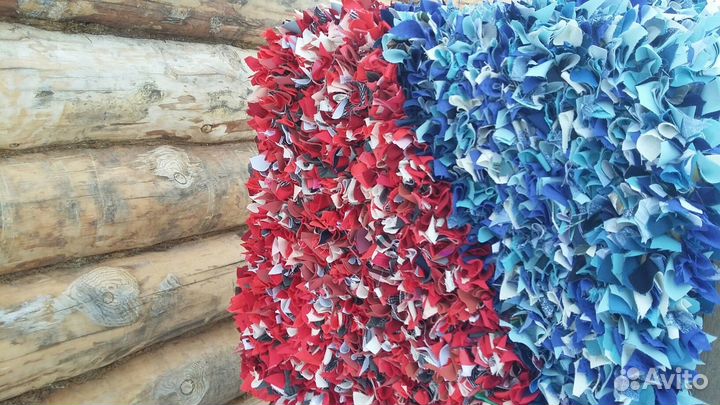 Лоскутный трикотажный коврик 