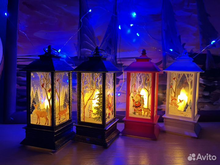 Новогодний фонарь ночник