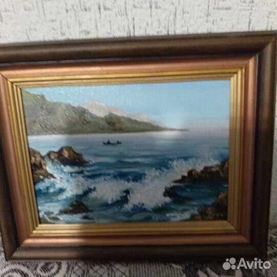 Картина маслом на холсте морской пейзаж
