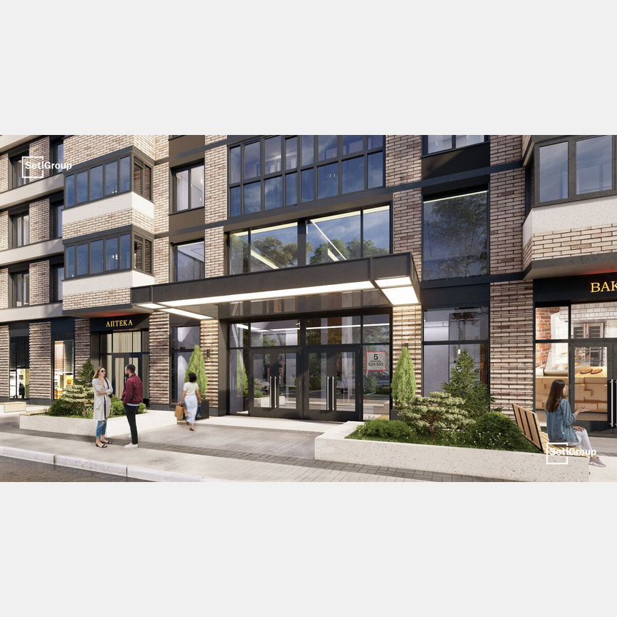 2-к. квартира, 65,8 м², 5/12 эт.