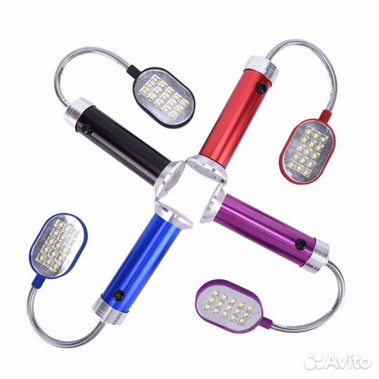 Фонарь на гибкой ножке, на магните