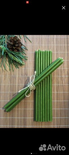 Свечи восковые цветные