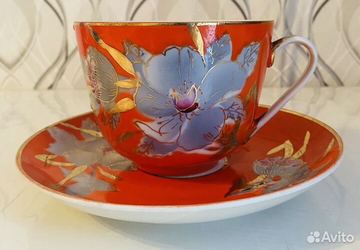 Большая чайная пара Мальва Барановка