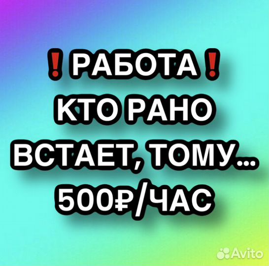 Подработка ежедневный доход. Рабочий