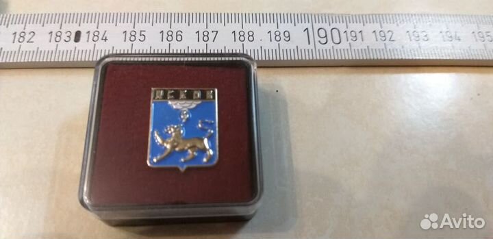 Значок герб города Псков/Pskov/ Pihkva